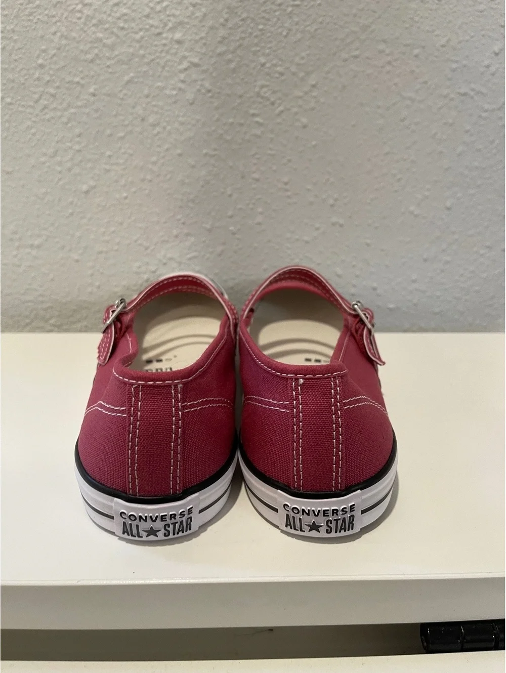 Converse All Star Mary Jane Style Canvas Sneakers in Red